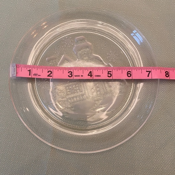 Arcoroc I Set of 8 I Winter Wonderland I Welcome Home I Glass Dessert Plates - Picture 4 of 16